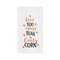 Love You More Than Candy Corn Cotton Embroidered Halloween Flour Sack Kitchen Towel